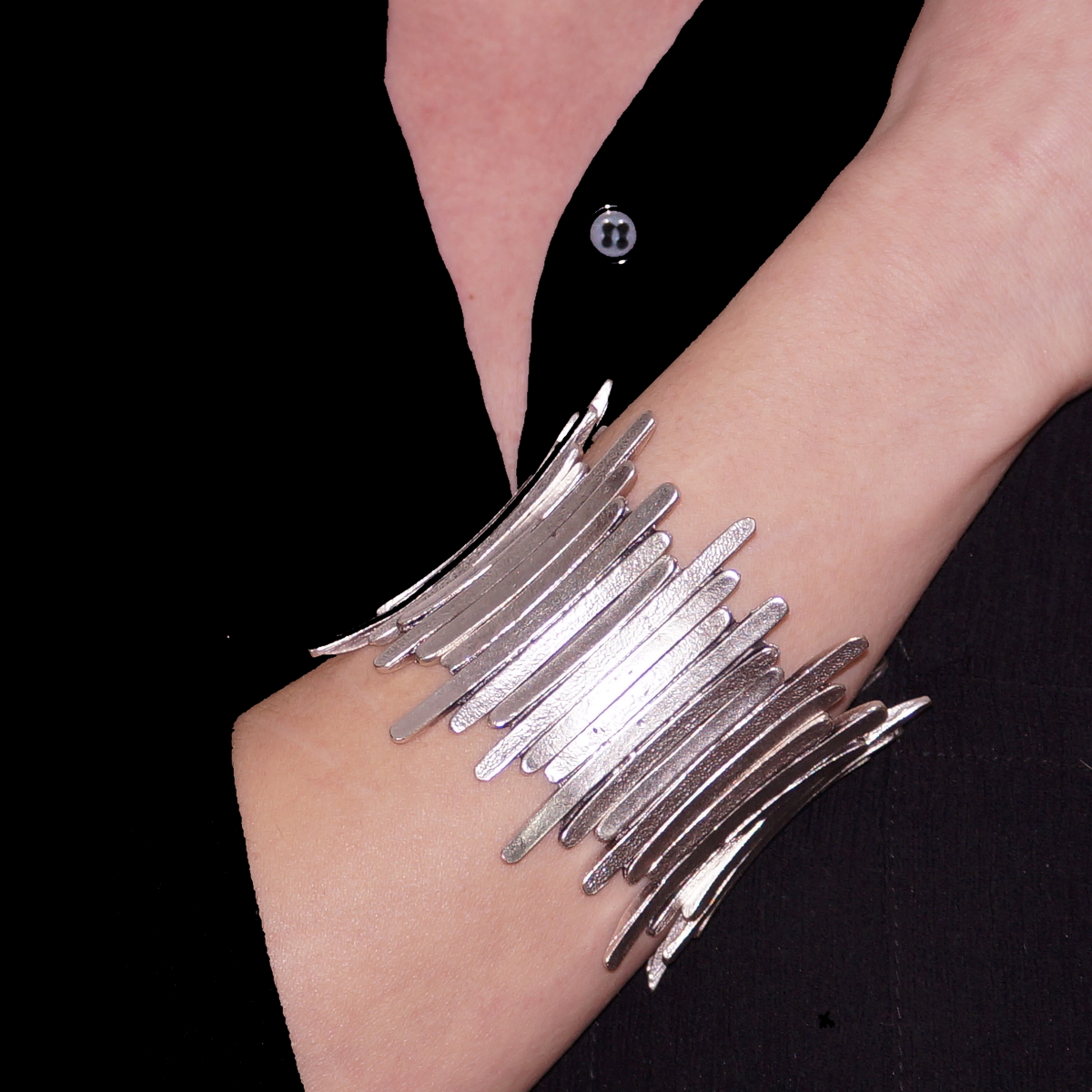 Fringed Silver Plated Bracelet