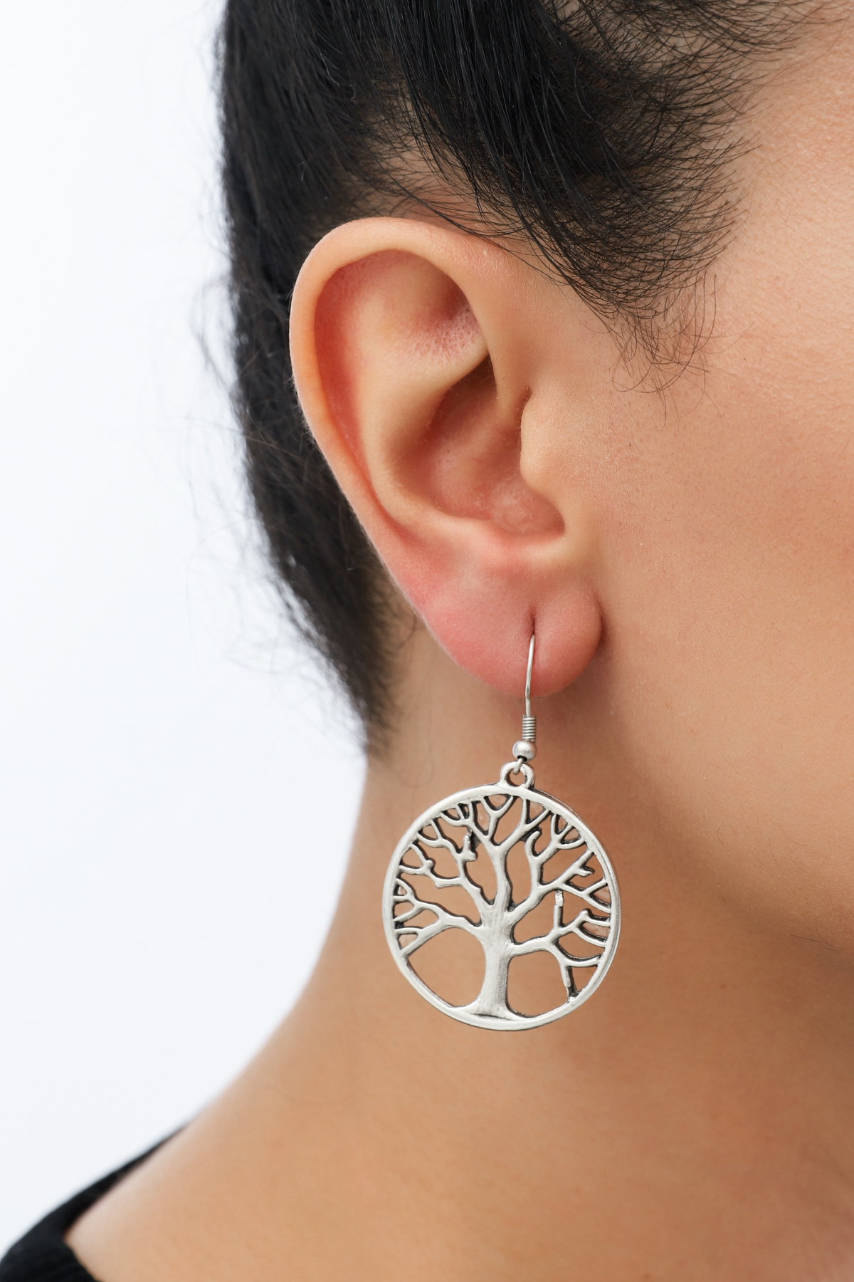 Tree of Life Silver Plated Earrings