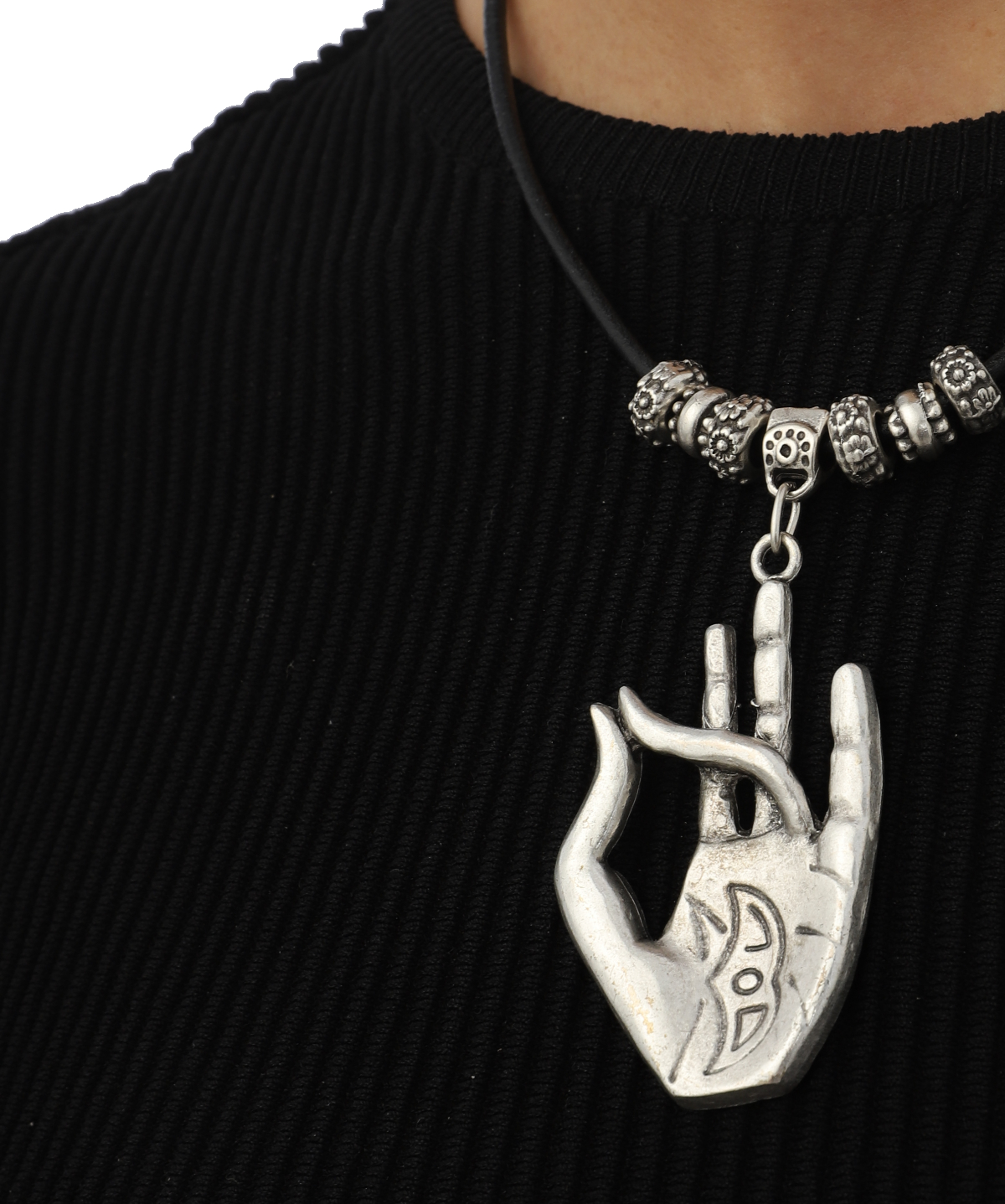 Mudra Yoga Silver Plated Necklace