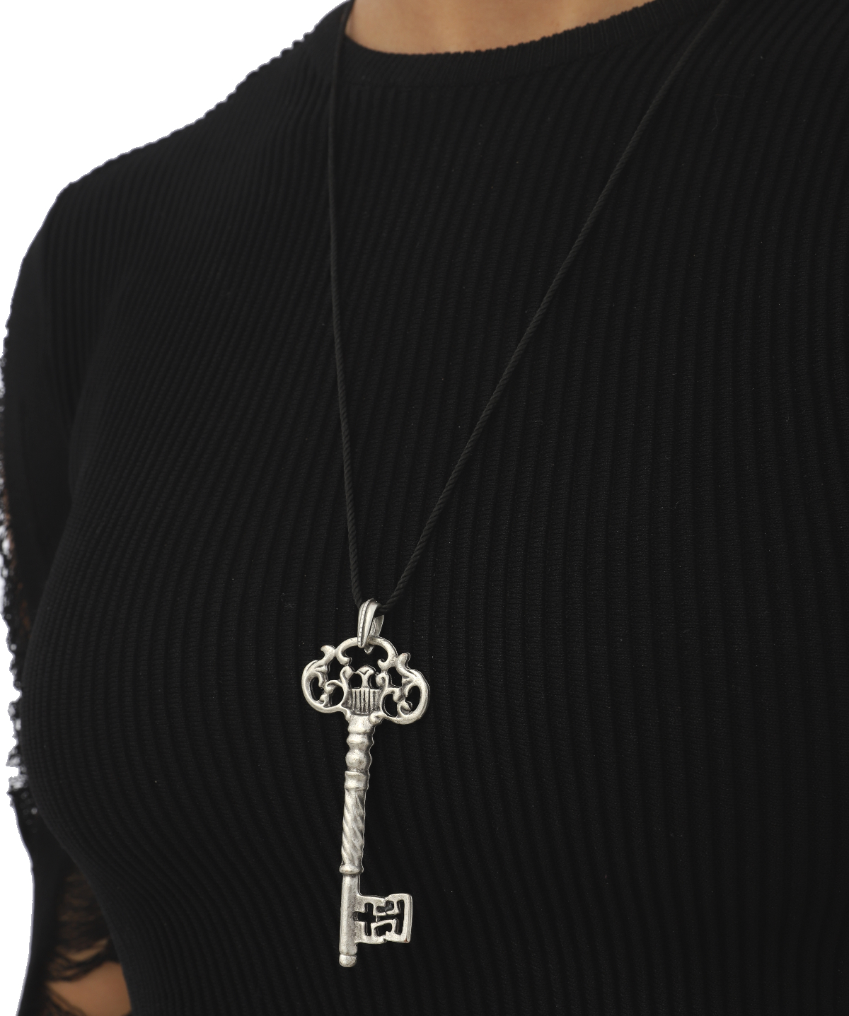 Silver Plated Key Necklace That Open the Gates of Luck and Love