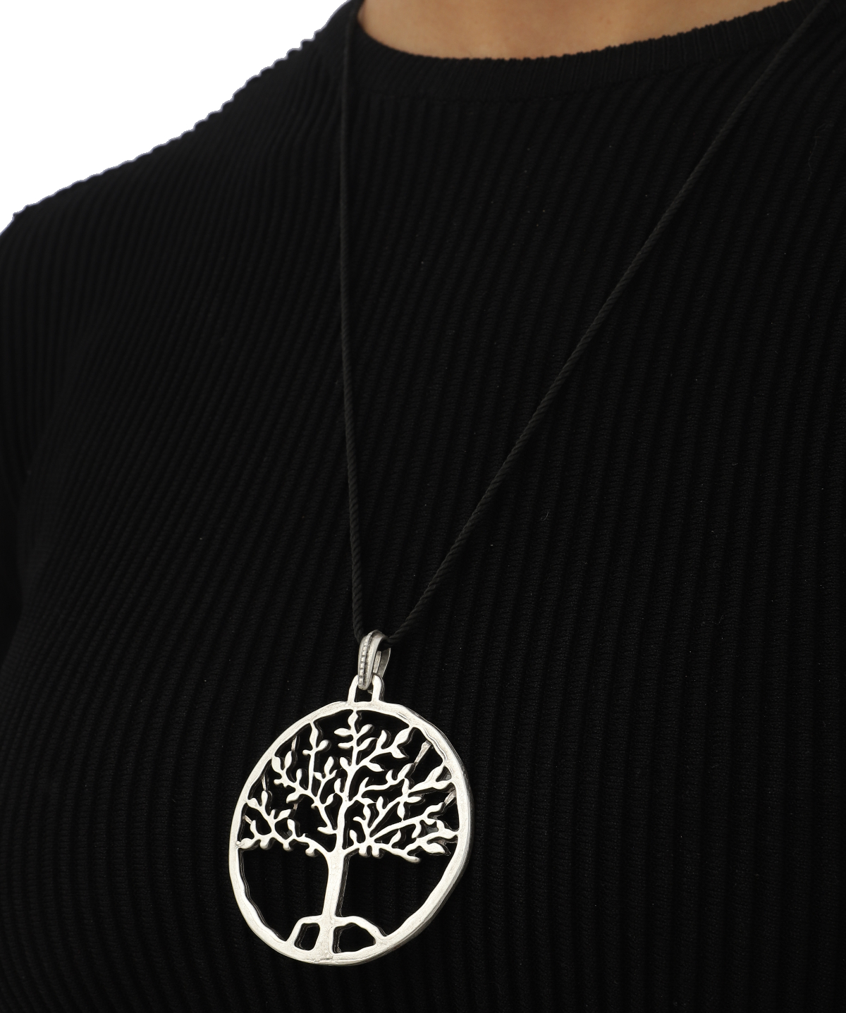 Tree of Life Silver Plated Long Necklace