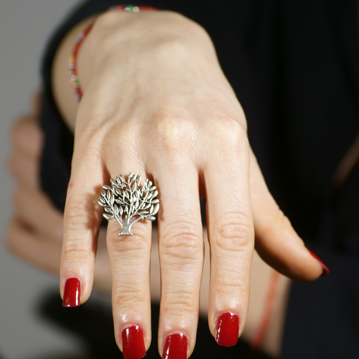 Tree of Life Silver Plated Ring