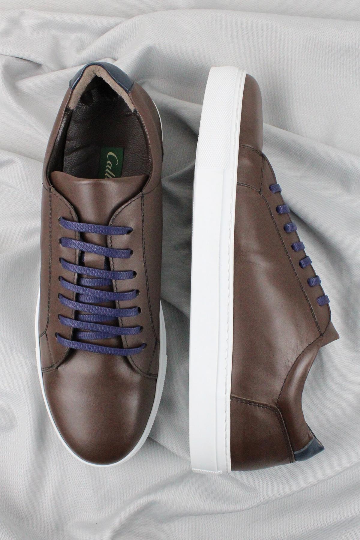 Men's Genuine Leather Sneakers