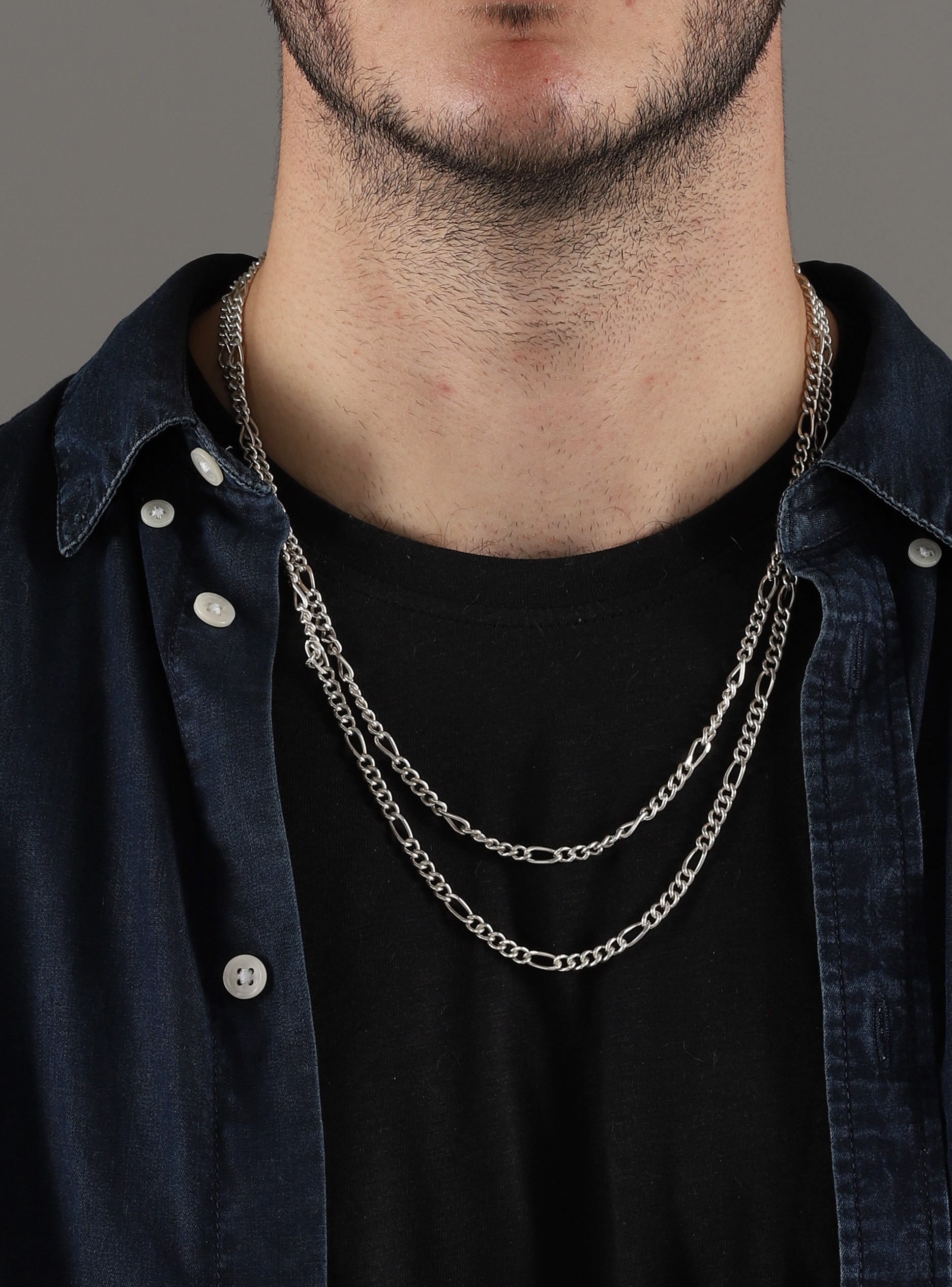 SILVER PLATED CHAIN NECKLACE